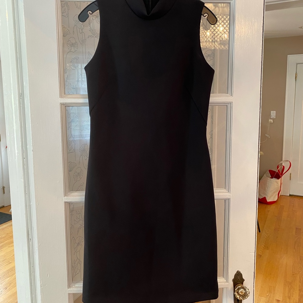 J McLaughlin classic black structured work dress size M